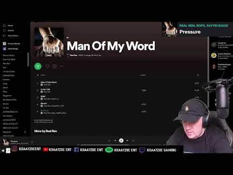 Kraayziie Live Reviews - Real Ren - Man Of My Word