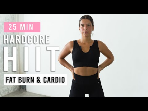 25 Min Hardcore Full Body HIIT Workout For Fat Burn & Cardio | No Equipment | At Home | No Repeats