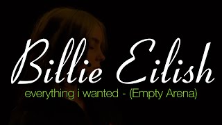“everything i wanted” by Billie Eilish but you’re in an empty arena (Lyrics)