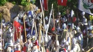preview picture of video '4 Czech Medieval battle war historical fight Libusin 2009'