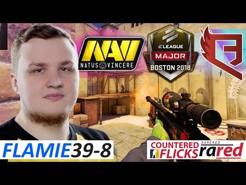 flamie 39-8 / NAVI vs QBFire / ELEAGUE Major 2018 / Quarter-Final