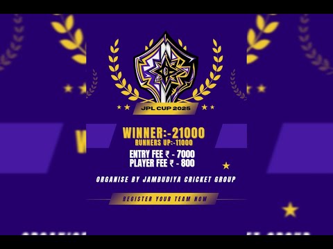 Day 1 || Jambudiya Premier League 2025 || Morbi || UT Sports Live