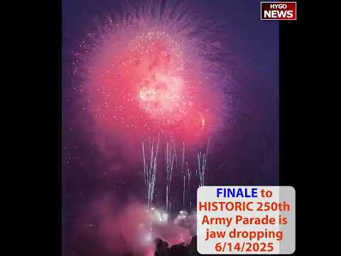 FINALE HISTORIC 250th Army Parade, Army robot dogs march, GREATEST, FIERCEST, BRAVEST; VP: unbroken