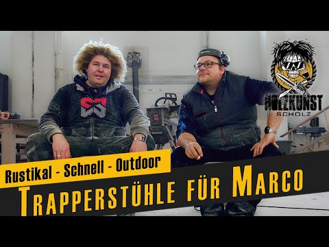 DIY-Trapperstühle: Einfach, robust und für Outdoor perfekt / Holzkunst Scholz offiziell
