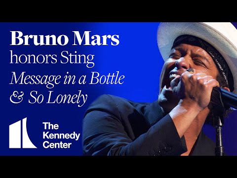 Bruno Mars - "So Lonely," "Message In a Bottle" (Sting Tribute) | 2014 Kennedy Center Honors