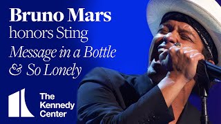 Bruno Mars - &quot;So Lonely,&quot; &quot;Message In a Bottle&quot; (Sting Tribute) | 2014 Kennedy Center Honors