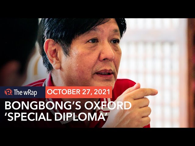 Diploma Khusus Bongbong Marcos ‘Bukan Diploma Pascasarjana Lengkap’