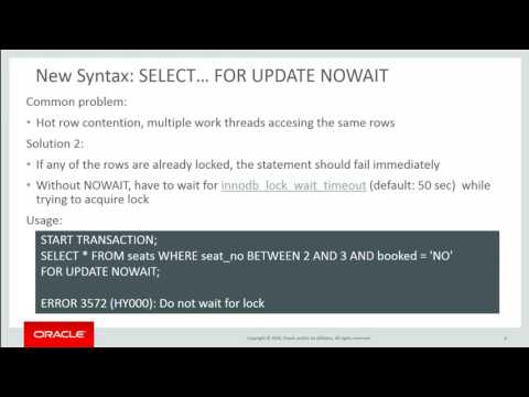 MySQL 8 0 What is New in the Optimizer