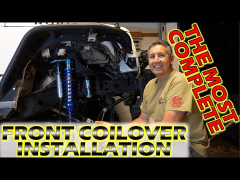 The MOST COMPLETE Evo Front Bolt-on Coilover and King bump stop Installation video
