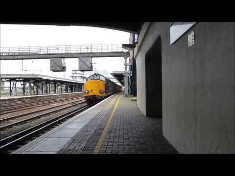 DRS Class 37610 & 605 do their bit for the environment at Ashford Int.