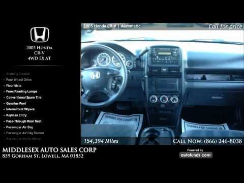 Used 2005 Honda CR-V | MIDDLESEX AUTO SALES CORP, Lowell, MA - SOLD