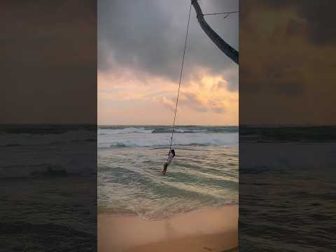 Swing the Rope at Unawatuna, Srilanka #srilanka #travelsl #travel #travelceylon #srilankatravel