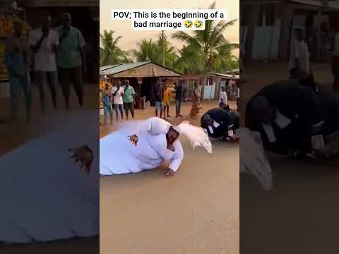 POV; This is the beginning of a bad marriage 🤣🤣 #youtubeshorts #funnywedding