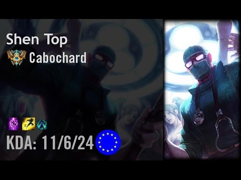 Shen Top vs Gnar - Cabochard - EUW Challenger Patch 6.14