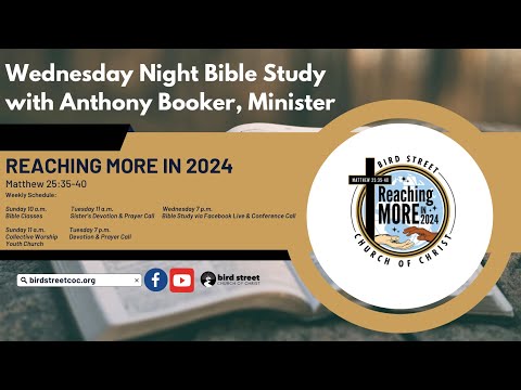 Wednesday Night Bible Study: Book of Acts God Holy Spirit