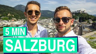 Salzburg in 5 Minuten 🧑‍🦱🎹  Barocke Mozartstadt Salzburg in Österreich