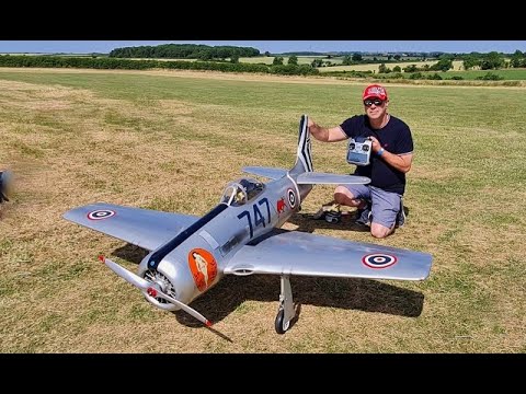 1/6 SCALE RC GRUMMAN F8F BEARCAT NAVAL WW2 FIGHTER DISPLAY - NIGEL AT BUCKMINSTER WARBIRDS - 2022