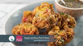 Sweet and Sour Pork Fritters by Adrian Richardson - Good Chef Bad Chef