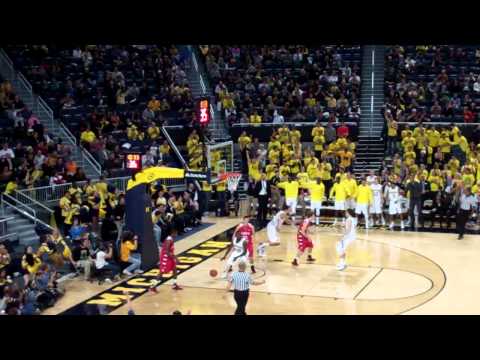Mitch McGary steal and dunk - 11/5/2012
