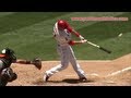 Mike Trout Hitting Mechanics Slow Motion Baseball Swing - 10000fps LA Angels MLB home run