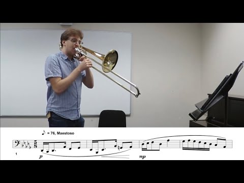 2021-2022 GMEA All-State Bass Trombone Concert Band Lyrical Etude