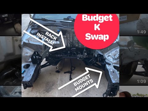 Budget K swap mounts and rack install