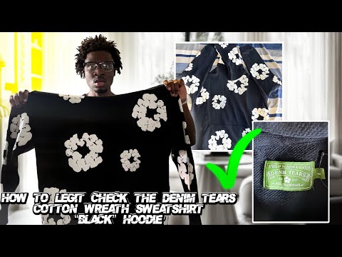 HOW TO LEGIT CHECK THE DENIM TEARS COTTON WREATH SWEATSHIRT “BLACK” HOODIE🤯🔥💕💪🏾