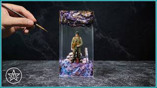 I Trapped a Soldier Inside Solid Resin | AmazingTrungX DIY Epoxy Resin Diorama