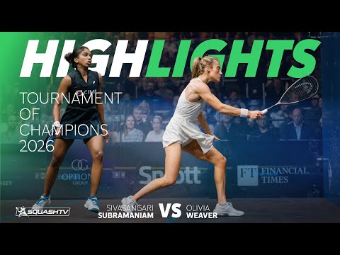 🇺🇸 Weaver v Subramaniam 🇲🇾 | Tournament of Champions 2026 | QUARTER FINAL HIGHLIGHTS