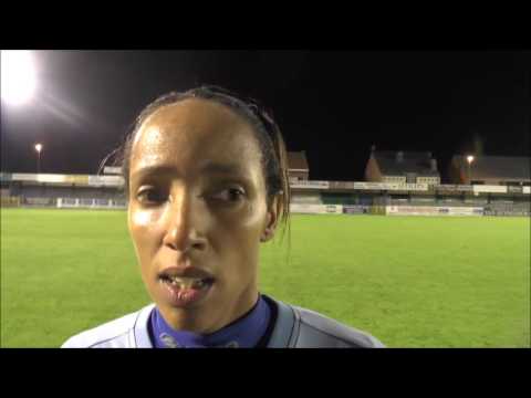 Isabelle Ebhodaghe après Eva’s Tienen – RSC Anderlecht le 06.09.2016