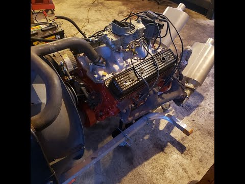Vortec Chevy 350 sbc with a hydraulic roller cam and intake from a 390 horsepower blueprint engine.