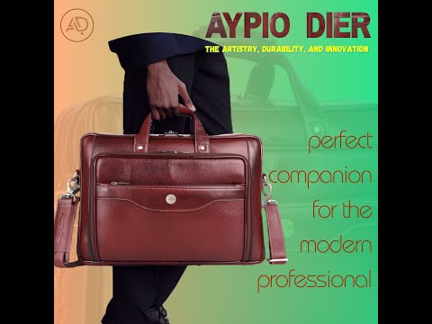 Aypio dier genuine leather laptop bag