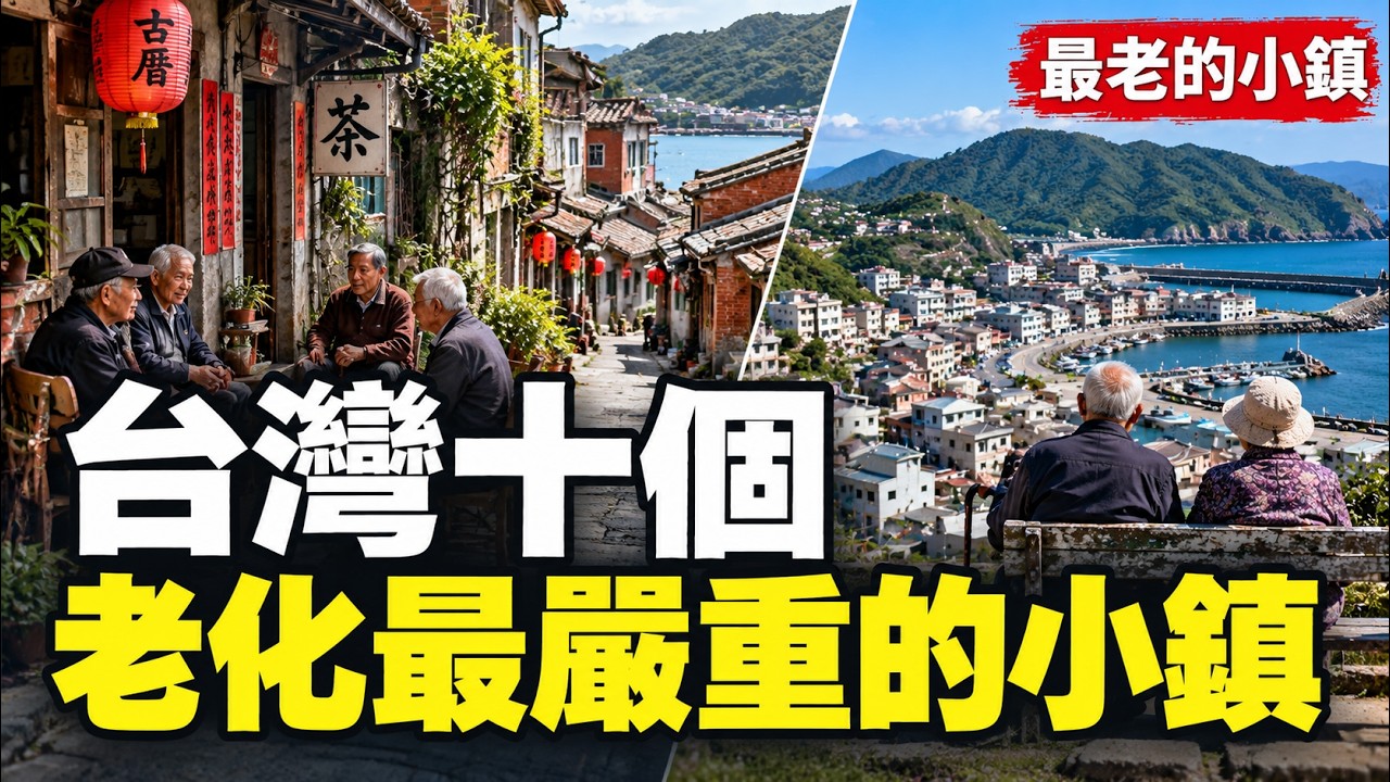 全台最老的10個小鎮！第一名65歲以上佔三成六，走在街上三個人就有一個領老人年金