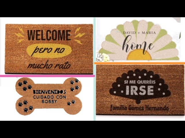 Vídeo relacionado con Transparent Gift Felpudo Personalizado con Nombre Los Simpson. Alfombras Personalizadas para Entrada de Casa. Decoración para Hogar. Regalos Originales para Familia. Fibra de Coco, Base Antideslizante