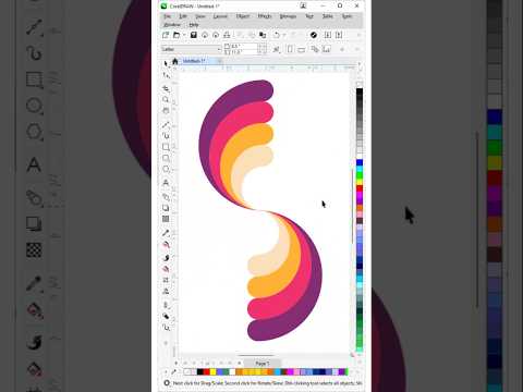 Abstract Vector Design in CorelDRAW | Eye-Catching Spiral Art #coreldraw #graphicdesign #vector