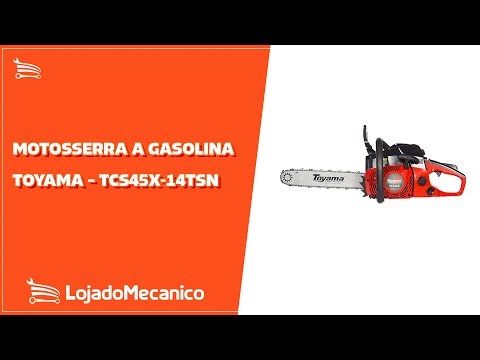 Motosserra a Gasolina TCS45X-14TSN 2T 44.3CC 3/8 Pol. com Sabre 14 Pol. - Video