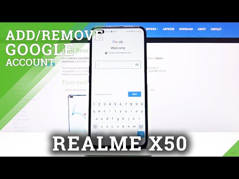 How to Add and Remove Google Account in REALME X50 5G – Manage Google Account