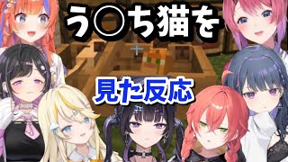 う○ち猫(？)を見た反応と犯人捜索【にじさんじ/切り抜き】【#あらなみマイクラ】