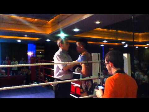 David Phelan knocks down Mark Burami