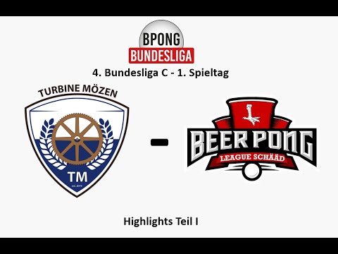 BPBL - 4. Bundesliga C - 1. Spieltag - Beerpong League Schääd vs Turbine Mözen - Highlights Teil I