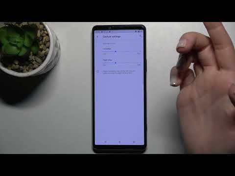 How to Manage Navigation Gestures in Sony Xperia 5 III - Change Gestures Sensitivity