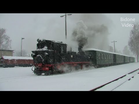 Dampf-Züge in Schnee und Eis - Steam Trains in the snow - Dampflok