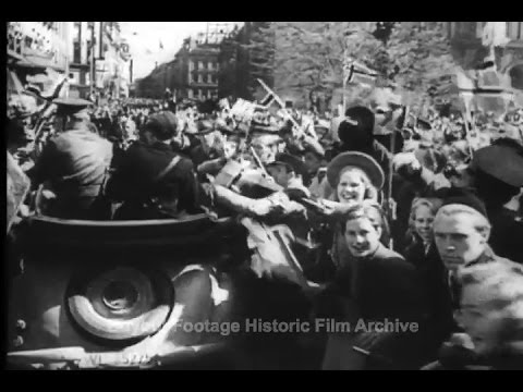 Historic Archival Stock Footage WWII - Norway Freed