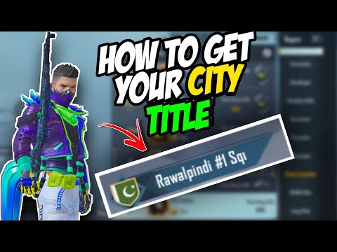 How to Get City Title in Pubg Mobile 😱♥️ | PUBG MOBILE