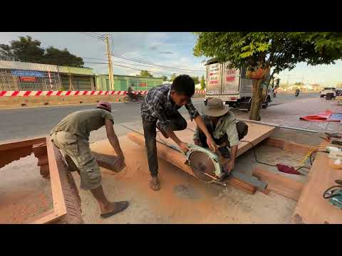 Báo giá 2 bộ ván chân quỳ trạm tứ diện Tùng Cúc Trúc Mai gỗ gõ đỏ : 8-7-2023