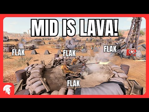 MID IS LAVA! - 4vs4 - British Forces - Company of Heroes 3