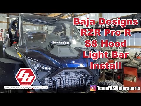 Baja Designs RZR Pro R S8 Hood Light Install: Easy Plug and Play Kit