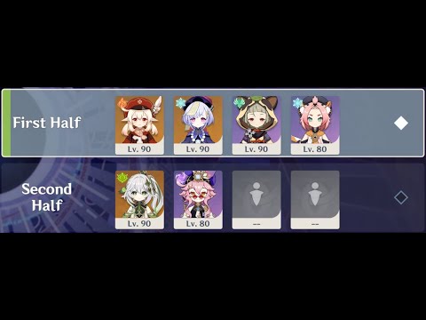 3.1/3.2 Spiral Abyss, Short Squad - (Floor 12, 9★)
