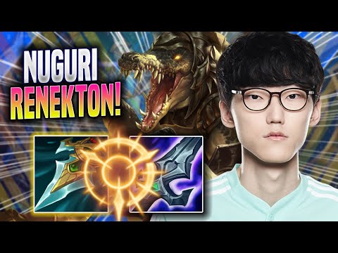 NUGURI PERFECT GAME WITH RENEKTON! - DK Nuguri Plays Renekton TOP vs Gragas! | Season 2022