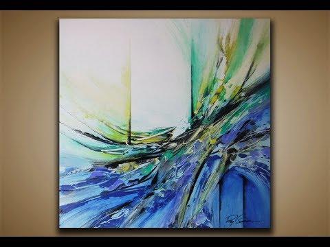 Abstract Painting DEMO 25 / Abstract art / palette knife / painting techniques